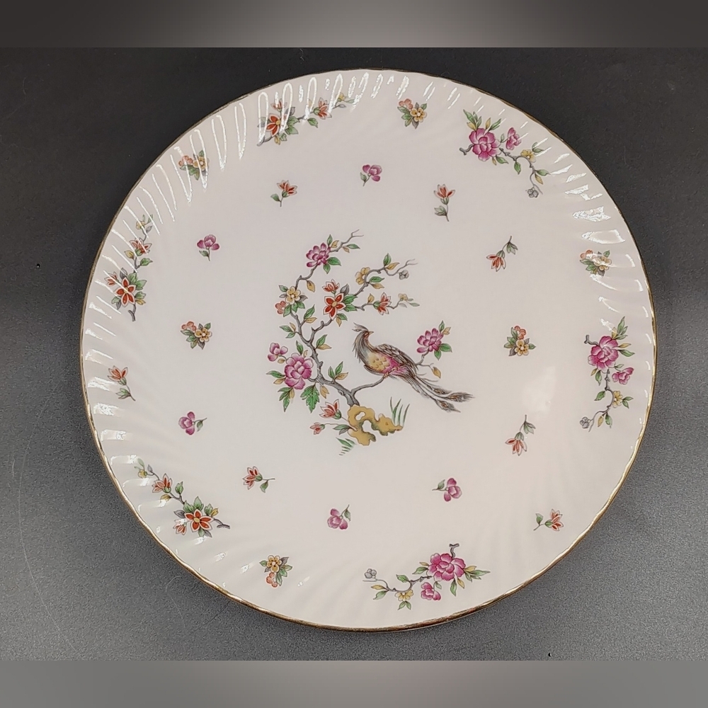 Nueva San Isidro Floral Bird Design Dinner Plate Mexico 12"